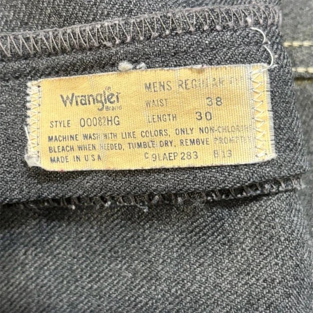 Vintage Wrangler Men's Western‎ Bootcut Dress Pants Gray Size 38x30